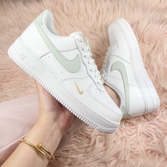 Nike Shoes New Nike Womens Air Force Gold Accents Rare Poshmark
